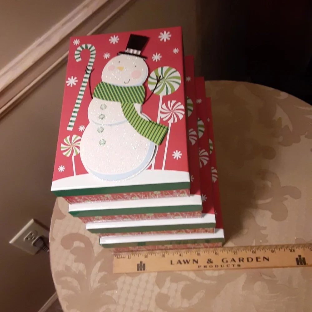 Snowman Set of 4 Nesting Gift Boxes